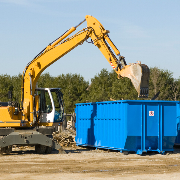 what size residential dumpster rentals are available in West Jefferson